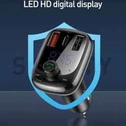 Baseus InAuto FM Transmitter | Bluetooth FM Transmitter Auto MP3-Player Handsfree Wireless Radio Audio Adapter Met USB Disk/SD Kaart - Quick Charger 4.0 -70Mai SHOP 550x525 7