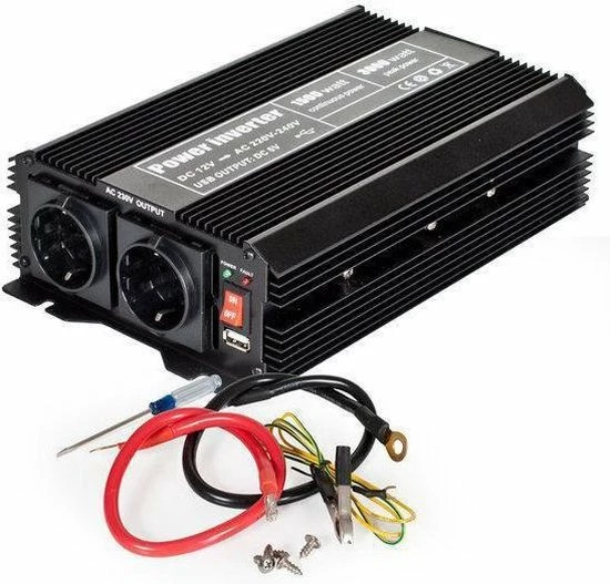 Tectake - Spanningsomvormer - Van 12V Naar 230V 1500 Watt Continue - 3000 Watt Kortstondig - 400977 3 Tectake - Spanningsomvormer - Van 12V Naar 230V 1500 Watt Continue - 3000 Watt Kortstondig - 400977