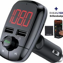 Bluetooth FM Transmitter - Autoradio - Carkit - Auto Accessories - Bluetooth Adapter - MP3 Speler - USB Stick - SD Kaart - Snellader Iphone/Samsung/Huawei - Muziek Streamen - Handsfree Bellen - Daily Logix?