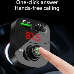 Merkloos Bluetooth FM Transmitter - Bluetooth Ontvanger Voor In De Auto - USB - Handsfree Carkit -70Mai SHOP 550x527 8
