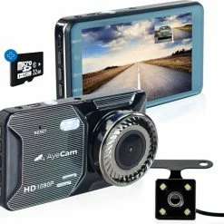 AyeCam Dashcam Pro ? Dashcam Voor Auto Voor En Achter - FULL HD & Nachtvisie ? G-Sensor - Incl. 32GB SD