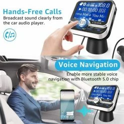 Merkloos Bluetooth FM-zender Voor Auto, Bluetooth 5.0 Draadloze Auto-audioadapter Met QC3.0 & 5V/2.4A Dual Charging Port, Eenvoudig Te Bevestigen Aan Luchtventilator, Handsfree Car Kit, Muziekspeler (met Afstandsbediening) -70Mai SHOP 550x529 9