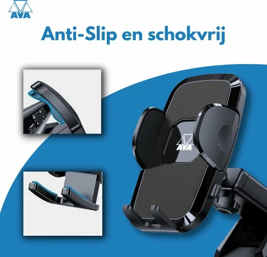 AVA Electronics Telefoonhouder Auto Inclusief Zuignap - GSM Houder - Autohouder Voor Voorruit En Dashboard/Bureau - Smartphone Mobiel Houder - Auto Accessoires - Auto Accessories Interieur - Universeel - IPhone - Samsung - Android 6 AVA Electronics Telefoonhouder Auto Inclusief Zuignap - GSM Houder - Autohouder Voor Voorruit En Dashboard/Bureau - Smartphone Mobiel Houder - Auto Accessoires - Auto Accessories Interieur - Universeel - IPhone - Samsung - Android - Image 4