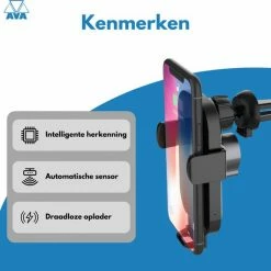 AVA Electronics Telefoonhouder Auto Met Draadloze Oplader - Autolader Voor Raam, Dashboard, Ventilatierooster En Bureau -70Mai SHOP 550x530 2