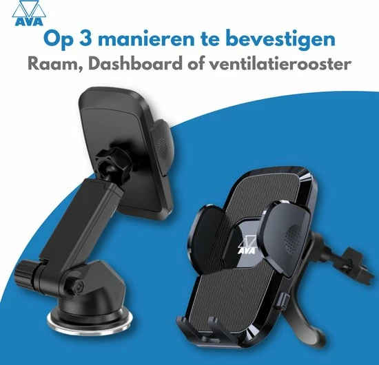 AVA Electronics Telefoonhouder Auto Inclusief Zuignap - GSM Houder - Autohouder Voor Voorruit En Dashboard/Bureau - Smartphone Mobiel Houder - Auto Accessoires - Auto Accessories Interieur - Universeel - IPhone - Samsung - Android 5 AVA Electronics Telefoonhouder Auto Inclusief Zuignap - GSM Houder - Autohouder Voor Voorruit En Dashboard/Bureau - Smartphone Mobiel Houder - Auto Accessoires - Auto Accessories Interieur - Universeel - IPhone - Samsung - Android - Image 3