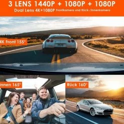 VANTRUE N4 Triple Dashcam 1440P + Dual 1080P Voor En Achter, 4K Camera Voorzijde Embedded Auto Met Condensator, IR Nachtzicht, 24H Parking Mode Bewegingsdetectie, WDR G-Sensor Max 512G -70Mai SHOP 550x531 4