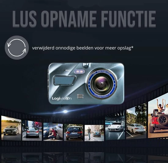 Logivision M1 Dashcam Voor Auto - Voor En Achter 4K Camera - Parkeerstand Met Ingebouwde G-sensor - Nachtvisie - Tot 128GB Opslag 10 Logivision M1 Dashcam Voor Auto - Voor En Achter 4K Camera - Parkeerstand Met Ingebouwde G-sensor - Nachtvisie - Tot 128GB Opslag - Image 8