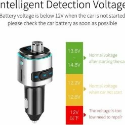 Opline Bluetooth FM Transmitter - Auto Lader - Carkit - Handsfree - MP3 - USB - SD Kaart - Snel Lader - Bluetooth Audio Receiver -70Mai SHOP 550x533 7