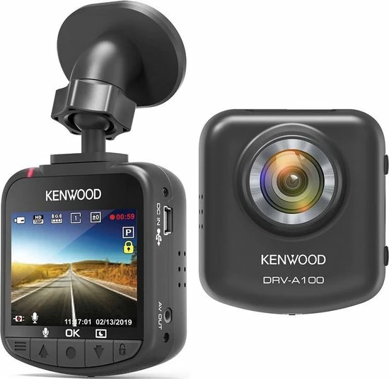 Kenwood Audio Kenwood DRV-A100 16GB HD DashCam Met Ge?ntegreerde 2.0" LCD & G-sensor 3 Kenwood Audio Kenwood DRV-A100 16GB HD DashCam Met Ge?ntegreerde 2.0" LCD & G-sensor
