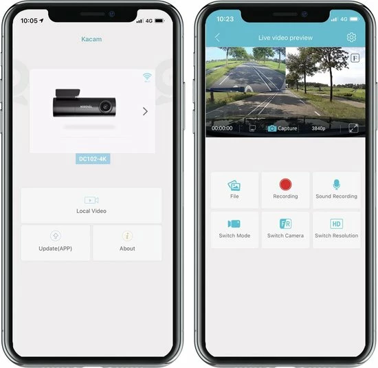 Nordväl DC102-4K 2CH Dashcam 4K + GPS + WiFi + Parkeermodus + 64GB 10 Nordväl DC102-4K 2CH Dashcam 4K + GPS + WiFi + Parkeermodus + 64GB - Image 8