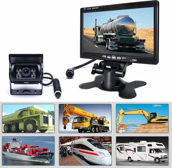 BrandWay Bedrade Achteruitrijcamera Set Met 7 Inch Scherm - Achteruitrij Camera Bedraad Voor Auto - Camper - Caravan - Vrachtwagen - Landbouw 6 BrandWay Bedrade Achteruitrijcamera Set Met 7 Inch Scherm - Achteruitrij Camera Bedraad Voor Auto - Camper - Caravan - Vrachtwagen - Landbouw - Image 4