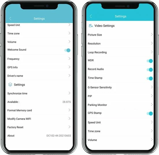 Nordväl DC102-4K 2CH Dashcam 4K + GPS + WiFi + Parkeermodus + 32GB 11 Nordväl DC102-4K 2CH Dashcam 4K + GPS + WiFi + Parkeermodus + 32GB - Image 9