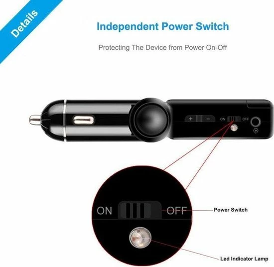 Merkloos Wireless FM Transimtter - FM Modulator En Handfree Car Kit Met 2 USB Charging Poorten Voor IPhone - Smasung - Sony - LG - HTC En Inclusief Aux Kabel Voor MP3 Zwart - 20 Merkloos Wireless FM Transimtter - FM Modulator En Handfree Car Kit Met 2 USB Charging Poorten Voor IPhone - Smasung - Sony - LG - HTC En Inclusief Aux Kabel Voor MP3 Zwart - - Image 18