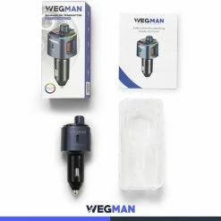 Wegman Bluetooth FM Transmitter - Carkit - Autolader USB C - Snellader - Handsfree Bellen - Autoradio - Auto Accessoires -70Mai SHOP 550x537