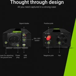 GREEN CELL 2000W DC (1000W Continu) 12V Naar AC 230V Met USB Stroom Inverter Converter - Pure/Full Sine Wave 6 GREEN CELL 2000W DC (1000W Continu) 12V Naar AC 230V Met USB Stroom Inverter Converter - Pure/Full Sine Wave -70Mai SHOP 550x537 6