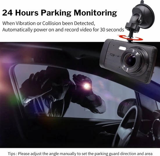 Homezie Dashcam - Met Achteruitkijk Camera - Dashcam Voor Auto - 1296P Resolutie - Scherp 4 Inch Scherm 7 Homezie Dashcam - Met Achteruitkijk Camera - Dashcam Voor Auto - 1296P Resolutie - Scherp 4 Inch Scherm - Image 5