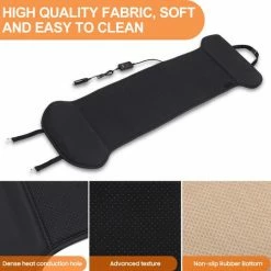 ELUTO Stoelverwarmers - Auto Verwarmd Zitkussen - Voor Meeste Standaard 12V Powervoertuigen, Auto's, SUV En RV Stoel - Zwart - Temperatuurregelbereik: 30℃-70℃ - 68 X 50 Cm -70Mai SHOP 550x538 7