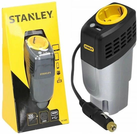 Stanley Omvormer - 12-240 V, 100 W - 1 Stopcontact - 1 USB-Poort Stanley Omvormer - 12-240 V, 100 W - 1 Stopcontact - 1 USB-Poort -70Mai SHOP 550x538 9