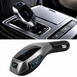 Merkloos Wireless Bluetooth X5 Auto MP3 Speler / FM Transmitter / LED Display / Handsfree Bellen / High Speed USB Oplader / SD,TF Card Ondersteuning / USB Stick / 3.5mm Jack AUX Voor Alle Smartphones Zoals O.a. IPhone / Samsung / HTC / Etc