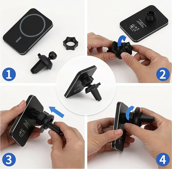 Merkloos Autohouder Geschikt Voor Iphone - Autohouder - Telefoonhouder - Telefoonhouders Auto - Draadloos Opladen - Draadloze Oplader Geschikt Voor Iphone - Telefoonhouder - Zwart 8 Merkloos Autohouder Geschikt Voor Iphone - Autohouder - Telefoonhouder - Telefoonhouders Auto - Draadloos Opladen - Draadloze Oplader Geschikt Voor Iphone - Telefoonhouder - Zwart - Image 6