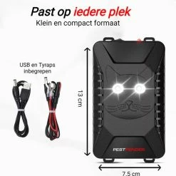PestFender Marterverjager - Ongedierteverjager - Muizenverjager & Rattenverjager - Ultrasone & Flitsen - Werkt Op Autoaccu, Batterijen Of Netstroom - Voor Binnen, Buiten En Auto - Marter Verjager - Steenmarter -70Mai SHOP 550x542 9
