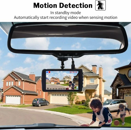 Homezie Dashcam - Met Achteruitkijk Camera - Dashcam Voor Auto - 1296P Resolutie - Scherp 4 Inch Scherm 6 Homezie Dashcam - Met Achteruitkijk Camera - Dashcam Voor Auto - 1296P Resolutie - Scherp 4 Inch Scherm - Image 4