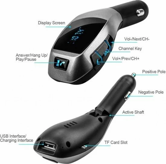 Wireless Bluetooth X5 Auto MP3 Speler / FM transmitter / LED Display / Handsfree bellen / High Speed USB Oplader / SD,TF Card Ondersteuning / USB Stick / 3.5mm Jack AUX voor alle Smartphones zoals o.a. iPhone / Samsung / HTC / etc Merkloos Wireless Bluetooth X5 Auto MP3 Speler / FM Transmitter / LED Display / Handsfree Bellen / High Speed USB Oplader / SD,TF Card Ondersteuning / USB Stick / 3.5mm Jack AUX Voor Alle Smartphones Zoals O.a. IPhone / Samsung / HTC / Etc -70Mai SHOP 550x543 6