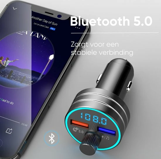 Trendfield FM Transmitter + Telefoonhouder Auto Draadloze Oplader - Bluetooth Carkit Voor Muziek ? Compleet Pakket 10 Trendfield FM Transmitter + Telefoonhouder Auto Draadloze Oplader - Bluetooth Carkit Voor Muziek ? Compleet Pakket - Image 8