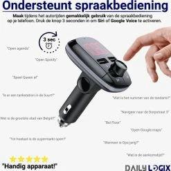 Bluetooth FM Transmitter - Autoradio - Carkit - Auto Accessories - Bluetooth Adapter - MP3 Speler - USB Stick - SD Kaart - Snellader Iphone/Samsung/Huawei - Muziek Streamen - Handsfree Bellen - Daily Logix? -70Mai SHOP 550x545 1
