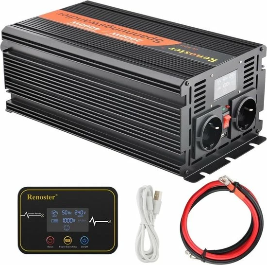 Edecoa Zuivere Sinus Omvormer 12V-230V - 2500/5000W 5 Edecoa Zuivere Sinus Omvormer 12V-230V - 2500/5000W - Image 3