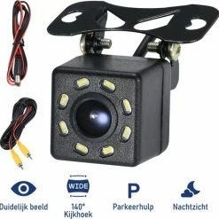 XEOD Achteruitrijcamera - 8 LED Nachtzicht - IP68 Waterdicht - Achteruitrij Camera Auto