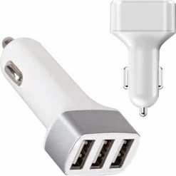 VERK GROUP Autolader 3x USB-A Aansluiting - Auto Oplader USB - Sigarettenaansteker USB Oplader Auto