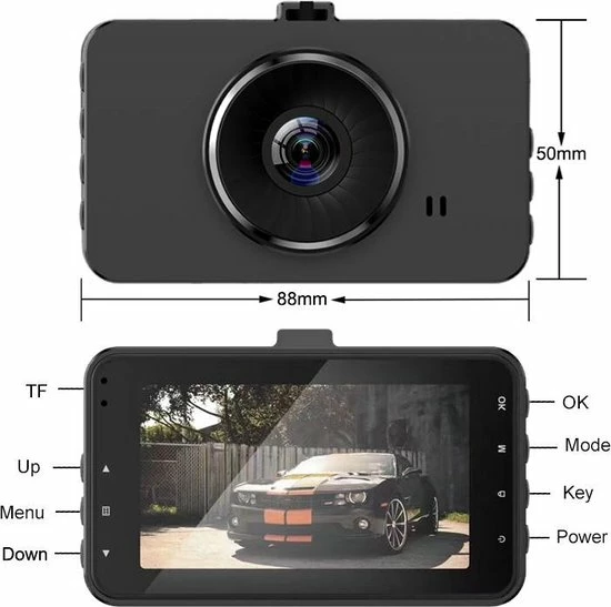 TechU? Dashcam Voor En Achter Camera ? M20 Zwart ? Full HD 1080P ? 170? Wijdhoeklens ? G-sensor ? Bewegingssensor ? Parkeermodus ? Loop Recording ? Nachtvisie ? Incl. Achteruitrijcamera - Voor Auto 5 TechU? Dashcam Voor En Achter Camera ? M20 Zwart ? Full HD 1080P ? 170? Wijdhoeklens ? G-sensor ? Bewegingssensor ? Parkeermodus ? Loop Recording ? Nachtvisie ? Incl. Achteruitrijcamera - Voor Auto - Image 3