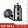 Elough Dual USB (type A En C) Qualcomm 3.0 Snellader Auto - 40W - Met LED - Mini Formaat - 2 Poorten Duo Lader - 12 Volt - Quick Charge - Micro - Autolader - Usb Plug - Sigarettenaansteker - Telefoon En Tablet Laadplug - Telefoonlader Vrachtauto -70Mai SHOP 550x548 11