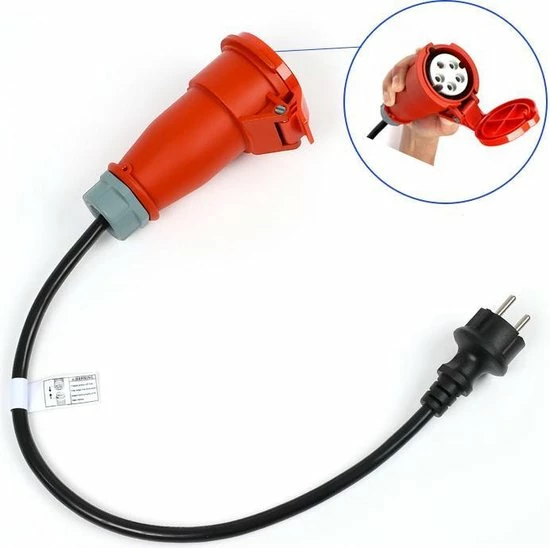 EV ME Mobiele Lader 11kW | Type 2 Naar CEE Krachtstroom Stekker | 16A 3 Fase + Gratis Adapters 12 EV ME Mobiele Lader 11kW | Type 2 Naar CEE Krachtstroom Stekker | 16A 3 Fase + Gratis Adapters - Image 10