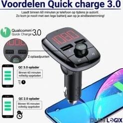 Bluetooth FM Transmitter - Autoradio - Carkit - Auto Accessories - Bluetooth Adapter - MP3 Speler - USB Stick - SD Kaart - Snellader Iphone/Samsung/Huawei - Muziek Streamen - Handsfree Bellen - Daily Logix? -70Mai SHOP 550x548 3
