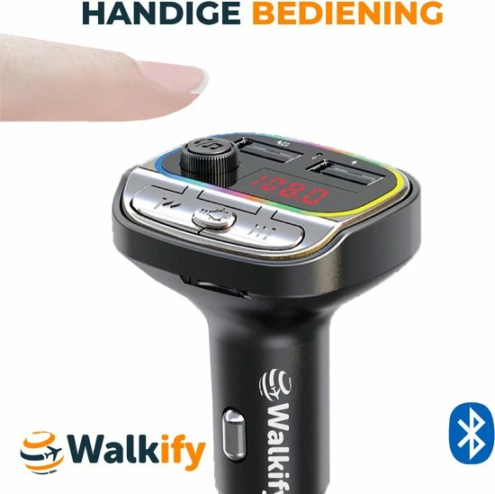 Walkify Bluetooth FM Transmitter - FM Transmitter - Autolader - Bluetooth Carkit - Handsfree - Auto Accessoires 10 Walkify Bluetooth FM Transmitter - FM Transmitter - Autolader - Bluetooth Carkit - Handsfree - Auto Accessoires - Image 8