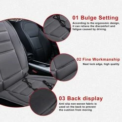 Autostoel Verwarmingskussen - 12V Auto Verwarming Zitkussen Rugkussen - 12 Volt Kussen Rug - Stoelverwarming Autostoelkussen - Zwart - Bavepa -70Mai SHOP 550x550 100