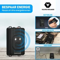 Vulpes Goods Vulpes Verjager® Marterverjager - Ongedierteverjager - Multifunctionele Set Binnen & Buiten - Batterijen, 12V & Auto Accu - Marters, Muizen & Ratten - Steenmarter Verjager PRO - 2 Stuks -70Mai SHOP 550x550 104