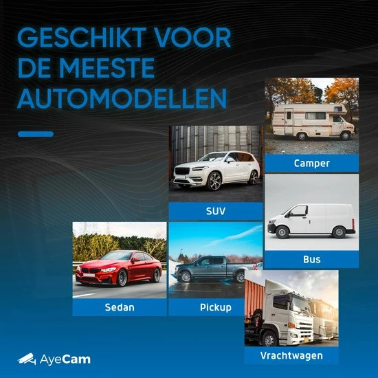 AyeCam Achteruitrijcamera - 4,3 Inch Scherm - 2 Kanaals ? Nachtzicht - Incl. Begeleidingslijnen 6 AyeCam Achteruitrijcamera - 4,3 Inch Scherm - 2 Kanaals ? Nachtzicht - Incl. Begeleidingslijnen - Image 4