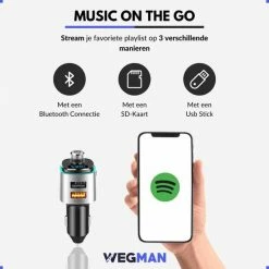 Wegman Bluetooth FM Transmitter - Autolader - Bluetooth Carkit -70Mai SHOP 550x550 13