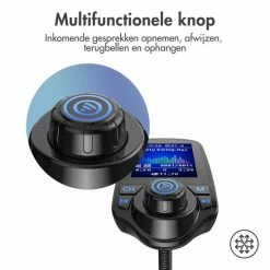 IMoshion FM Transmitter Met Display - Bluetooth Transmitter / Receiver Voor In De Auto - Handsfree Bellen & Muziek Afspelen - Carkit & Autolader Met USB-C - Black Friday 2022 -70Mai SHOP 550x550 136