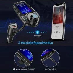 Siston? Bluetooth FM Transmitter, 120 ? Rotatie Auto Radio Adapter CarKit Met 4 Music Play Modes / 5 In 1 17 Siston? Bluetooth FM Transmitter, 120 ? Rotatie Auto Radio Adapter CarKit Met 4 Music Play Modes / 5 In 1 -70Mai SHOP 550x550 147