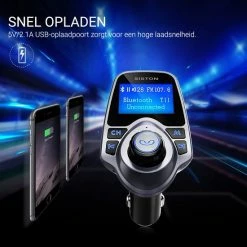 Siston? Bluetooth FM Transmitter, 120 ? Rotatie Auto Radio Adapter CarKit Met 4 Music Play Modes / 5 In 1 19 Siston? Bluetooth FM Transmitter, 120 ? Rotatie Auto Radio Adapter CarKit Met 4 Music Play Modes / 5 In 1 -70Mai SHOP 550x550 148
