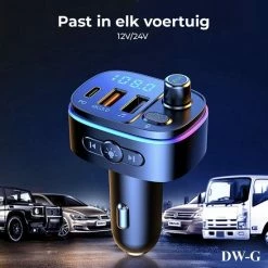 DW-G Bluetooth FM Transmitter - Auto Lader - Carkit - Handsfree - MP3 - USB - Snel Lader - Noise Cancelling - Nieuw Model -70Mai SHOP 550x550 175