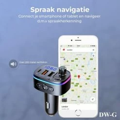 DW-G Bluetooth FM Transmitter - Auto Lader - Carkit - Handsfree - MP3 - USB - Snel Lader - Noise Cancelling - Nieuw Model -70Mai SHOP 550x550 177