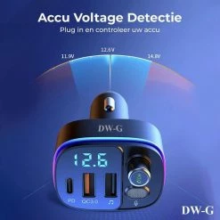 DW-G Bluetooth FM Transmitter - Auto Lader - Carkit - Handsfree - MP3 - USB - Snel Lader - Noise Cancelling - Nieuw Model -70Mai SHOP 550x550 178