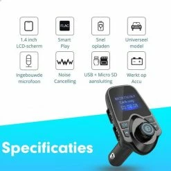 MaxedMore Draadloze FM Transmitter En Telefoonhouder Bundel - Auto Carkit Met Bluetooth 5.0 En LED Scherm - Autolader Met Micro SD En AUX / USB-input - Handsfree Bellen - Muziek Streamen - Voice Navigatie - Telefoon Opladen - Smart Gravity Houder -70Mai SHOP 550x550 197
