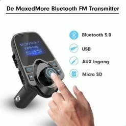 MaxedMore Draadloze FM Transmitter En Telefoonhouder Bundel - Auto Carkit Met Bluetooth 5.0 En LED Scherm - Autolader Met Micro SD En AUX / USB-input - Handsfree Bellen - Muziek Streamen - Voice Navigatie - Telefoon Opladen - Smart Gravity Houder -70Mai SHOP 550x550 198
