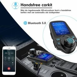 MaxedMore Draadloze FM Transmitter En Telefoonhouder Bundel - Auto Carkit Met Bluetooth 5.0 En LED Scherm - Autolader Met Micro SD En AUX / USB-input - Handsfree Bellen - Muziek Streamen - Voice Navigatie - Telefoon Opladen - Smart Gravity Houder -70Mai SHOP 550x550 201